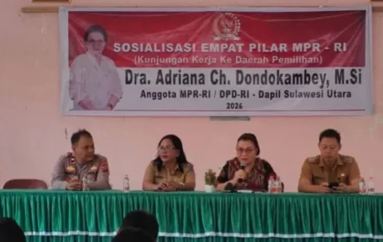 Adriana Dondokambey Sosialisasikan Empat Pilar MPR RI di Kauditan