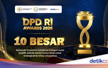DPD RI Awards 2026 Tetapkan 10 Besar Kandidat per Kategori