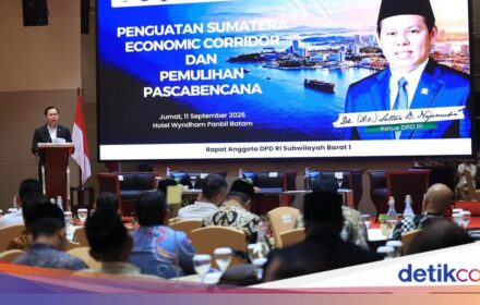Ketua DPD RI Dorong Koridor Ekonomi Sumatera Pascabencana
