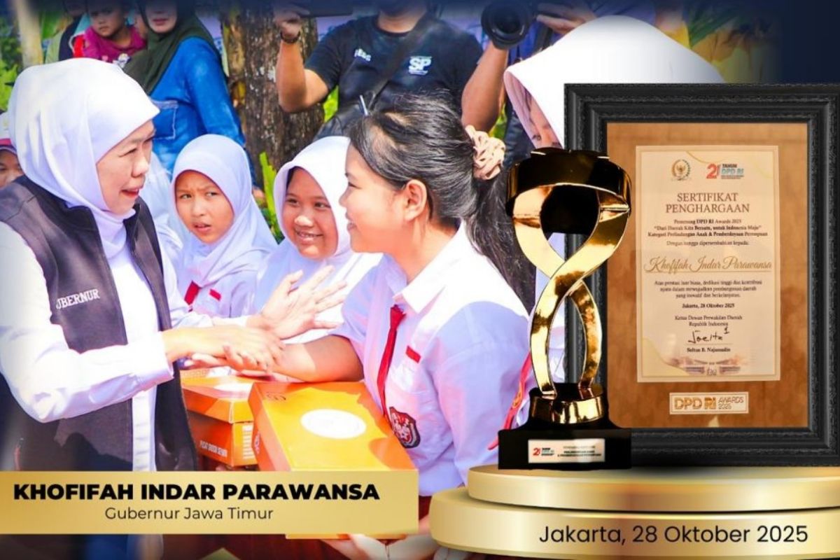 Khofifah diapresiasi DPD RI atas penguatan perlindungan anak dan perempuan di Jatim