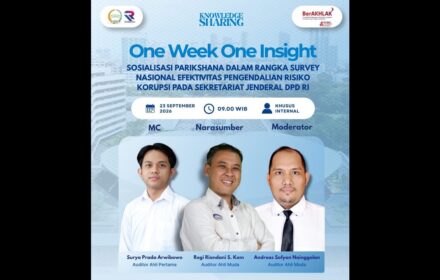 ONE WEEK ONE INSIGHT XXIV Sosialisasi Efektivitas Pengendalian Risiko Korupsi