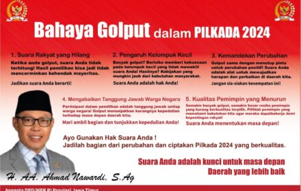 Ahmad Nawardi Ingatkan Golput Ancam Aspirasi dan Kualitas Pemimpin Pilkada