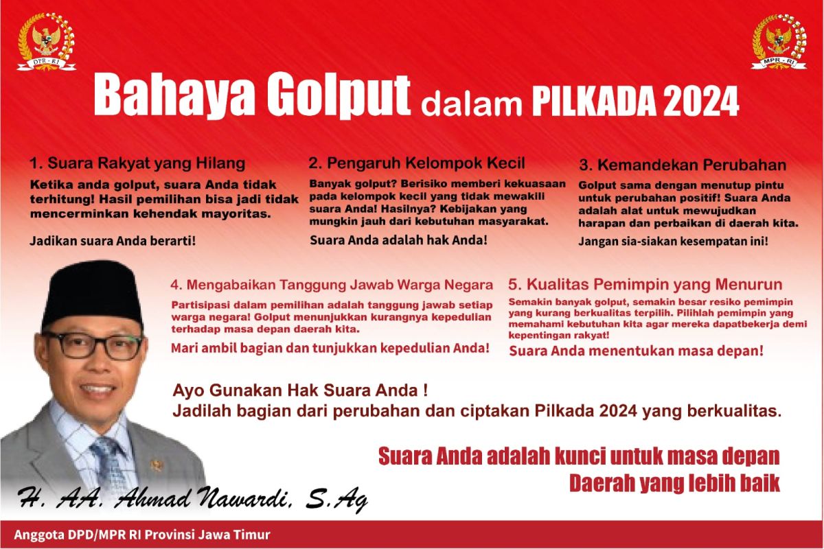 Ahmad Nawardi Ingatkan Golput Ancam Aspirasi dan Kualitas Pemimpin Pilkada