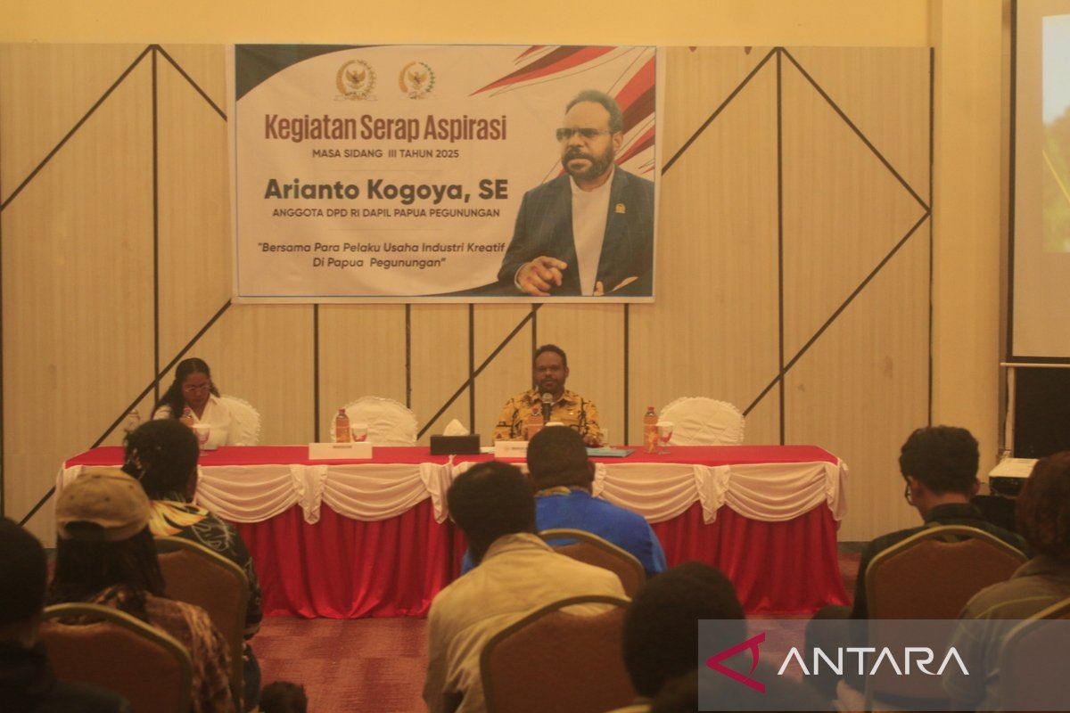 Arianto Kogoya Serap Aspirasi Ekraf Papua Pegunungan, Dorong Pasar untuk Produk Lokal
