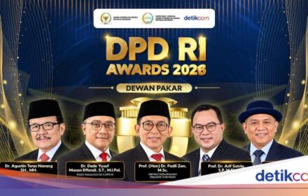 DPD RI Awards 2026: Lima Dewan Pakar Tentukan Empat Penerima Penghargaan