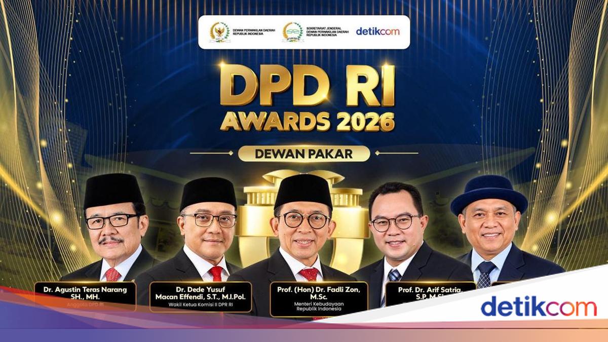 DPD RI Awards 2026: Lima Dewan Pakar Tentukan Empat Penerima Penghargaan