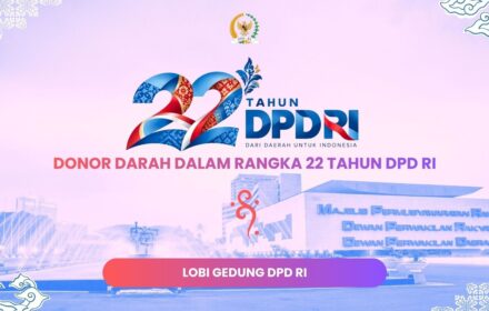 Donor Darah dalam Rangka 22 Tahun DPD RI